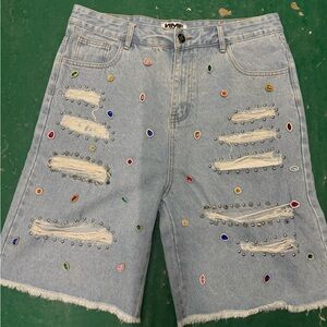 NME Shorts - Larry - Light Blue Mens Size 34